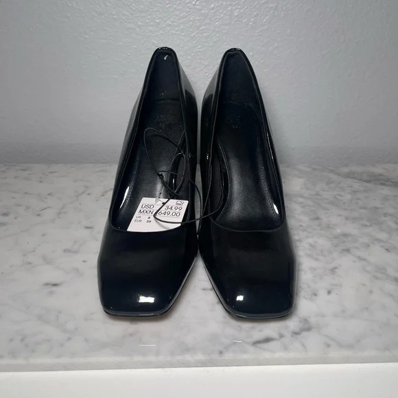 H&M Black Patent Leather Heels - Picture 5 of 6